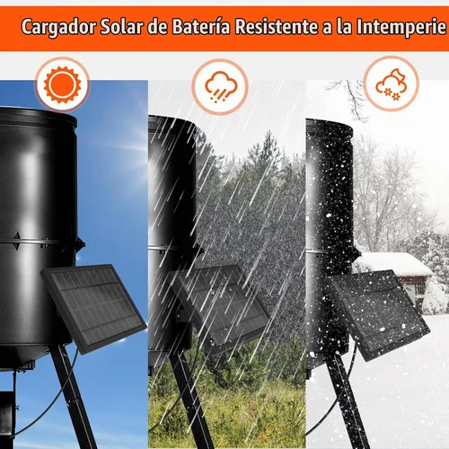 Vista 6 de Panel solar 6V para alimentador de ciervos, cargador de batería solar 4.5W
