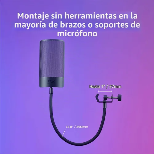 Vista 5 de HyperX Filtro Pop para micrófono de escudo