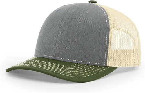 Vista 65 de Richardson 112 Gorra de Camionero - Gorra Snapback Ajustable Premium - Gorras Richardson en Blanco de Seis Paneles Estructurados Árbol real Max 7