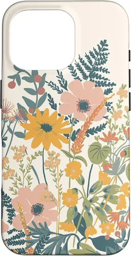 Vista 20 de iPhone 16 Cute Summer Wildflowers Pattern Design Floral Case