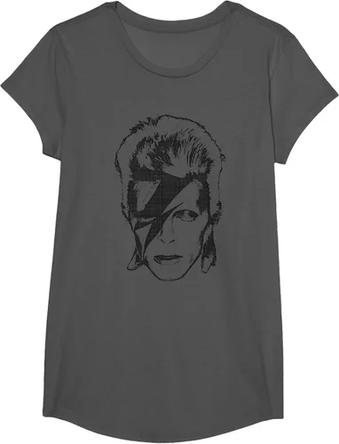 Vista 16 de David Bowie - Camiseta Lightning, Gris Asfalto