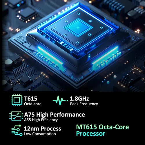 Vista 4 de Tableta, tabletas de 11 pulgadas, tableta Android 15 con teclado y ratón, T615 Octa-Core, 36 GB de RAM +256 GB ROM, Gemini AI, 8000 mAh, Widevine