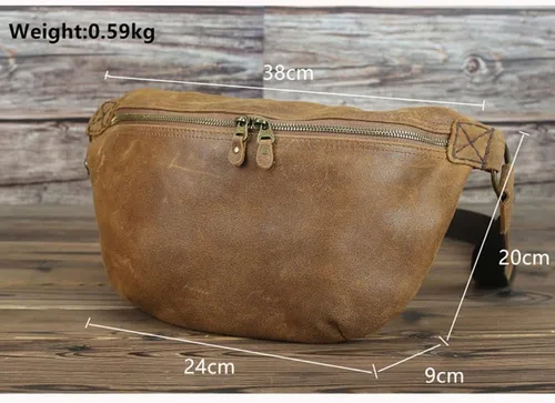 Vista 6 de Ztimi Postman - Bolsa de pecho de gran capacidad, mochila retro para hombre, casual, bolsa de mensajero de hombro