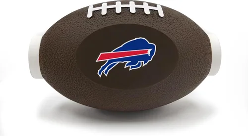 Vista 7 de NFL Buffalo Bills Juguete Dispensador de Premios de Fútbol Americano para Perros y Gatos, Juguete de Pelota de Goma para Mascotas, Juguete