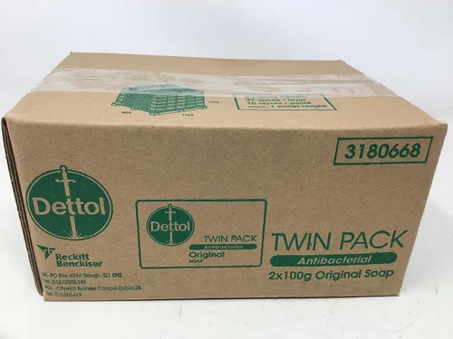 Vista 2 de Dettol, jabón antibacteriano Original - 100 g/3.5 onzas