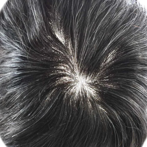 Vista 6 de Mens Toupee Hair Piece For Men Hair Replacement System For Men Fine Mono Mens Hair Piece Human Hair Piece Toupee For Men Hairpieces Protesis Capilar