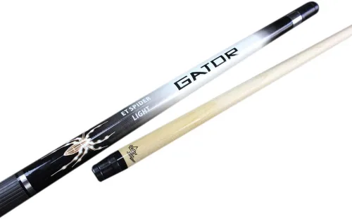Vista 4 de Champion Spider White Billiards Maple Pool Cue Stick 18 oz, caja blanca para taco de piscina, guante de campeón