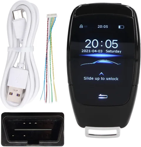 Vista 7 de Llave inteligente para automóvil, bloqueo de desbloqueo automático de entrada sin llave todo en uno con pantalla LCD de 2 pulgadas, accesorio