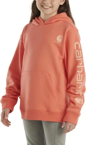 Vista 3 de Carhartt Sudadera de punto de manga larga con cuello y capucha para niñas