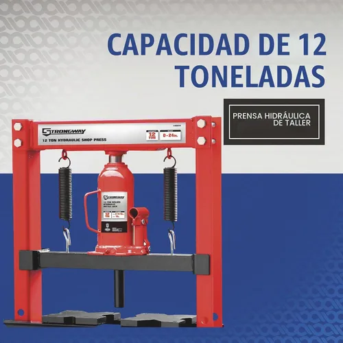 Vista 2 de Strongway Prensa hidráulica de 12 toneladas para taller con marco en H