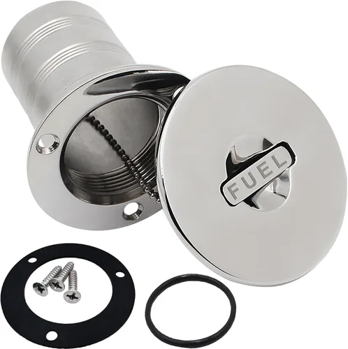 Vista 11 de SHENGHUISS Boat Water/Diesel/Gas/Fuel Deck Fill/Filler 1-1/2 Inch(38mm) with Keyless Cap 316 Stainless Steel Boat Deck Hardware for Boat, Yacht