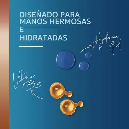 Vista 4 de Vaseline Crema hidratante de manos de cuidado intensivo para manos secas Hydra Replenish Hecho con ácido hialurónico, vitamina B3 y manteca