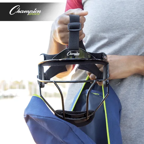 Vista 6 de Champion Sports Máscara facial de sóftbol de acero – Máscara de campo duradera para jóvenes y adultos, protección para jugar en interiores