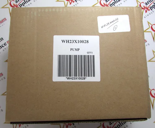 Vista 4 de GE WH23X10028 Bomba de drenaje original OEM para lavadoras GE
