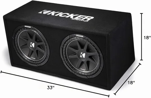 Vista 9 de KICKER 43DC122 Dual Comp 12-inch Vented Subwoofer Enclosure 2-Ohm, RoHS