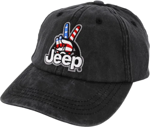 Vista 2 de Jeep Wave USA - Parche chino de sarga para ropa color negro