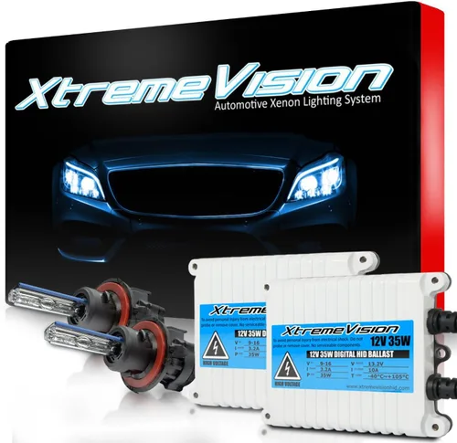 Vista 20 de XtremeVision H1 10K 35W AC Xenón Paquete - Bombilla de faro de Xenón con balasto de AC delgado - 10000K Azul Oscuro - Bombillas de Xenón - 1 par