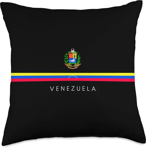 Vista 5 de Venezuelan Heritage Shirts & Gifts Co. Almohada con diseño de bandera nacional de Venezuela, diseño de raíces del patrimonio venezolano, 16 x 16