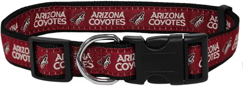Vista 10 de Collar Pets First NHL para perros y gatos. ¡Ajustable, lindo y elegante! ¡El collar definitivo para fanáticos del hockey! Pittsburgh Penguins