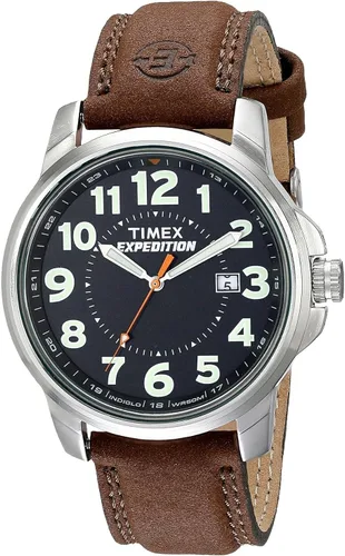 Vista 9 de Timex Expedition Metal Field 40mm Men’s Analog Watch Luminous Hands 24 Hour Time Quick Date Function Rugged Outdoor Watch 50M Water