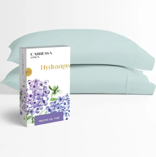 Vista 73 de Carressa Linen - Juego de sábanas 100% algodón de 600 hilos