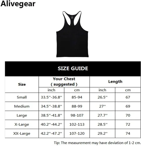 Vista 6 de JEEING GEAR Stringer - Camiseta sin mangas para hombre, culturismo, entrenamiento, gimnasio, espalda en Y, algodón