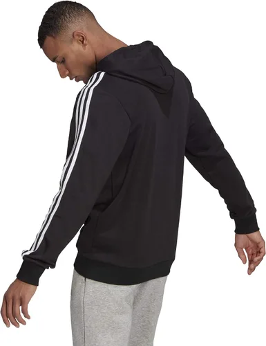 Vista 2 de adidas Men's Essentials 3-Stripes French Terry Hoodie