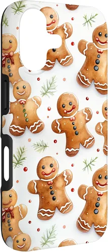 Vista 3 de Christmas Gingerbread Man Pattern for Girls Cute Xmas Baking Case for iPhone 17