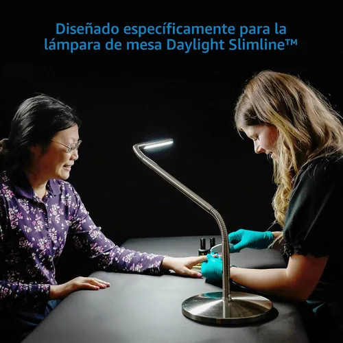 Vista 2 de Base de lámpara de escritorio para modelos Slimline – Soporte independiente antideslizante – Compatible con D35108, D35107, D35106 – Acabado