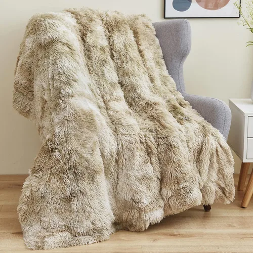 Vista 22 de GONAAP Manta de Tiro Difusa de Piel Sintética Negra Súper Suave Acogedora Felpa Difusa Peluda para Sofá Sillón Cama (Negro, Tiro(50"x60"))