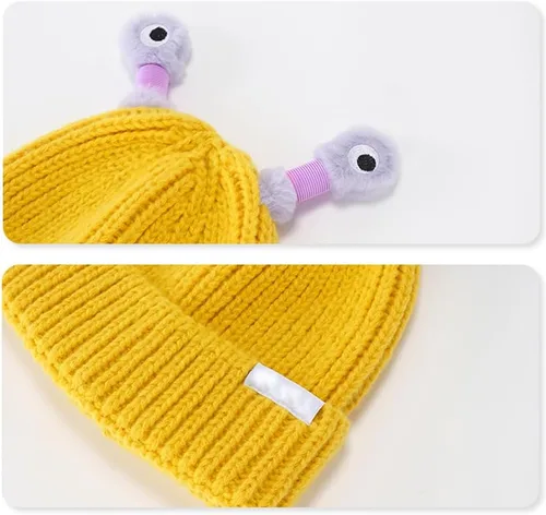 Vista 2 de Inboxxe Gorro de punto lindo y divertido, gorro de punto de invierno para padres e hijos