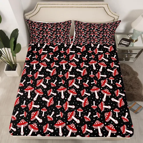 Vista 15 de Erosebridal Juego de sábanas de ratas para niños, tamaño Queen, juego de ropa de cama con diseño de roedores de ratón, divertido diseño de animales
