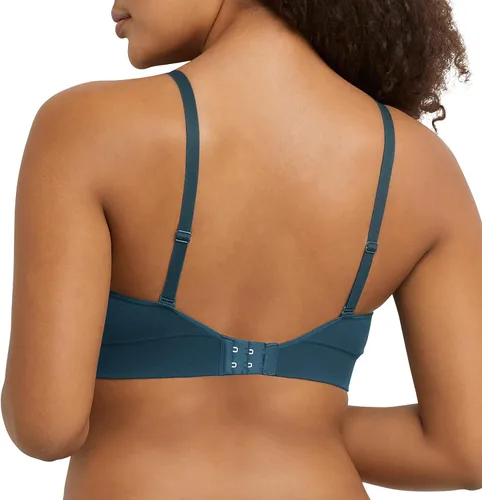 Vista 3 de Maidenform Bralette sin costuras M Rib para mujer, brasier sin hilos suave, tirantes convertibles