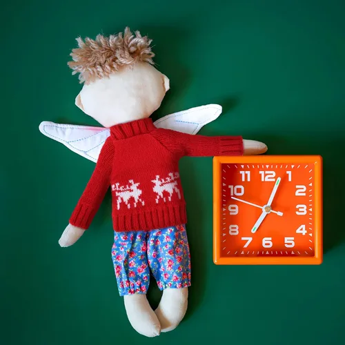 Vista 2 de Bencailor 4 piezas de ropa de muñeca de Navidad, suéter, accesorios de Navidad, suéter pequeño de 11.5 pulgadas, trajes de Navidad de invierno