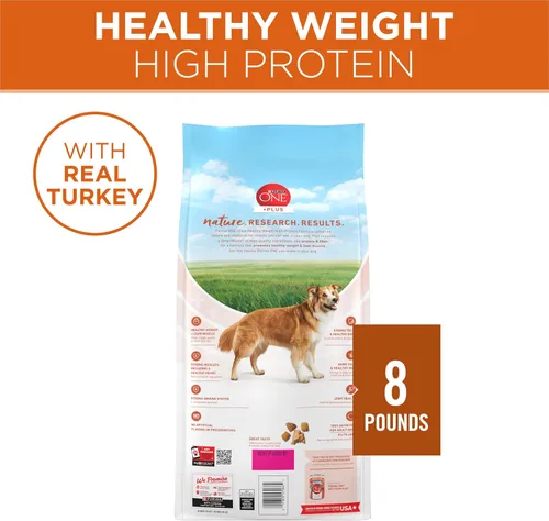 Vista 9 de Purina ONE SmartBlend Natural Peso saludable, fórmula para adulto, alimentos secos para perros y comida húmeda para perros