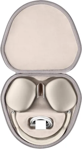 Vista 19 de co2CREA Funda rígida con modo de sueño, reemplazo para auriculares Apple AirPods Max inalámbricos de diadema (Funda negra)