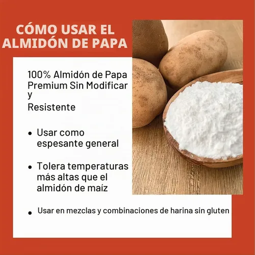Vista 5 de Judee's - Almidón de patata sin modificar de 4 libras, solo un ingrediente, ideal para empanar, engrosar, cocinar y hornear, 100% sin OMG, sin