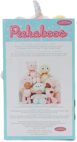 Vista 5 de Madame Alexander 12" Peekaboos, UniCat, Tono de Piel Claro
