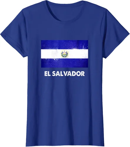 Vista 46 de Camiseta de la bandera de El Salvador Camiseta salvadoreña