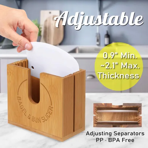 Vista 3 de Soporte ajustable para cortar bagel (grande)