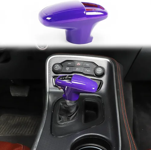 Vista 10 de Voodonala Para Challenger Charger ABS Perillas de palanca de cambios para Dodge Challenger Charger Accesorios 2018-2022 Durango Blue 3 piezas
