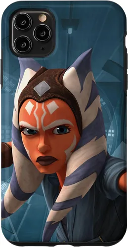 Vista 13 de Carcasa azul Ahsoka Tano para iPhone 13 Pro Max Star Wars The Clone Wars