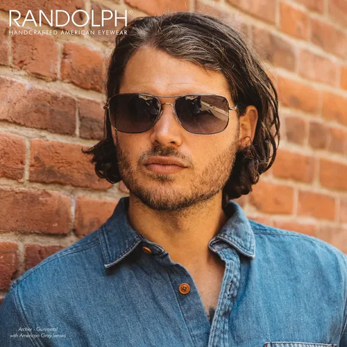 Vista 5 de Randolph USA Gafas de sol Archer Aviator Classic para hombre 100 UV