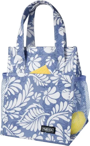 Vista 23 de Bolsa de Almuerzo Aislada para Mujeres, Bolsas de Almuerzo Pequeñas de 6.75L con Múltiples Bolsillos, Bolsa Térmica Reutilizable para Trabajo