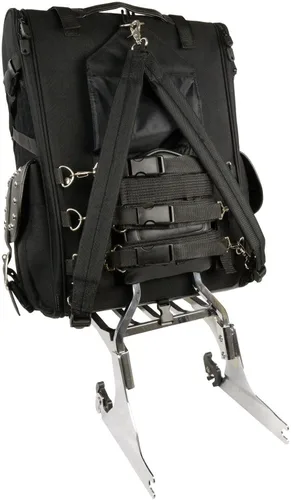 Vista 4 de EXCELSIOR INT - Bolsa de viaje grande para motocicleta, mochila, equipaje de viaje, color negro