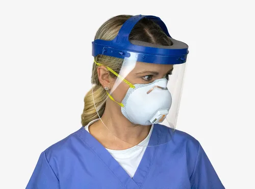 Vista 15 de Suncast Commercial Protectores faciales transparentes de ajuste universal de longitud completa con arnés ajustable (paquete de 4)