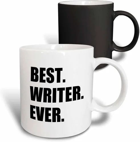 Vista 8 de 3dRose Taza de café, tamaño – 11 oz – Best Writer Ever divertido regalo de orgullo de trabajo para el mejor trabajador de escritura del mundo