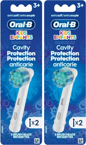 Vista 8 de Oral-B Cabezales de cepillo de repuesto extra suaves para niños, 2 unidades, protección contra cavidades