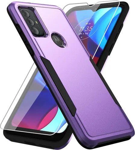 Vista 8 de Funda para Moto G Play 2023, con protector de pantalla [probada contra caídas de grado militar], funda protectora resistente robusta de servicio