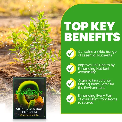 Vista 2 de Fertilizante de Alimento Natural Orgánico para Plantas de Interior, Aroides Raros, Flores, Jardines, Verduras, Hierbas - NPK Multiusos con 18